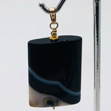 Load image into Gallery viewer, Semi Precious Stone Jewelry Sardonyx Agate Pendant Necklace 14Kgf | 1 3/4" Long|