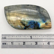 Load image into Gallery viewer, Spectrolite Free Form Pendant Bead | 43x21x8mm | Golden Blue |