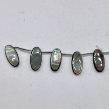 Load image into Gallery viewer, 5 Tahitian Mother of Pearl Shell 18x8mm Oval Drop Beads 4342