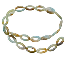 Load image into Gallery viewer, 6 Picture Frame Amazonite 20mm Oval Beads 9368C