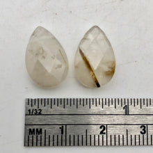 Load image into Gallery viewer, Shine! 6 Natural Faceted Rutilated Quartz Briolette Beads - PremiumBead Alternate Image 9
