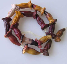 Load image into Gallery viewer, Carved 3 Mookaite Trumpet Flower Beads 10214A - PremiumBead Alternate Image 2
