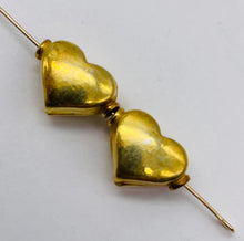 Load image into Gallery viewer, Valentine 22K Vermeil 13mm Heart Bead 009198