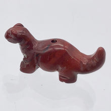 Load image into Gallery viewer, Dinosaur 2 Carved Brecciated Jasper Diplodocus Beads | 25x11.5x7.5mm | Red - PremiumBead Alternate Image 2