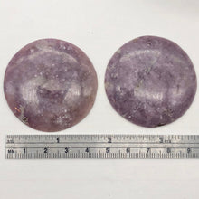 Load image into Gallery viewer, Rare 1 Vivid Purple Lepidolite Coin Focal Bead for Jewelry Making | 46x6mm | - PremiumBead Alternate Image 6