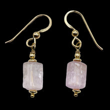 Load image into Gallery viewer, Kunzite 14K Gold Filled Dangle Earrings | 1 1/4" Long | Pink | 1 Pair |