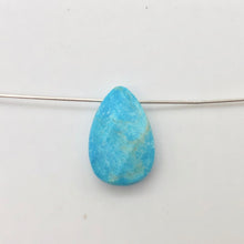 Load image into Gallery viewer, 1 Faceted Turquoise Pear Briolette Bead | 18x12x5.5mm | Blue | 7410