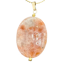 Load image into Gallery viewer, Sunstone 14K Gold Filled Drop/Dangle | 1 1/2" Long | Pink/Red | 1 Pendant |