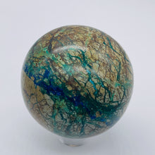 Load image into Gallery viewer, Azurite Malachite Chrysoprase Scry Crystal Sphere | 60mm | Green/Blue/Brown | 1
