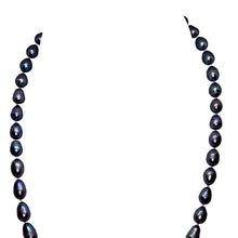 Load image into Gallery viewer, Silver-Grey Gorgeous Freshwater Pearl Sterling Necklace 20 inch 209805