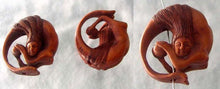 Load image into Gallery viewer, Hand Carved Boxwood Mermaid in A Circle Ojime/Netsuke Bead - PremiumBead Alternate Image 3