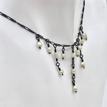 Load image into Gallery viewer, Unique Antiqued Freshwater Pearl Dangle Necklace 4234 - PremiumBead Alternate Image 5