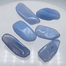 Load image into Gallery viewer, Chalcedony 47g Nugget | 41x16x7 to 32x17x8mm | Blue | 6 Pendant Bead