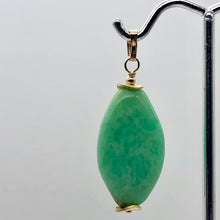Load image into Gallery viewer, Glowing Green Marquis Cut Chrysoprase 14K Gold Filled Pendant | 1 5/8" Long|