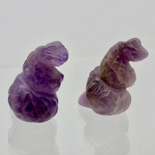 Load image into Gallery viewer, Amethyst Carved Snake Serpent Worry Stone Figurine | 20x11x7mm | Purple - PremiumBead Alternate Image 4