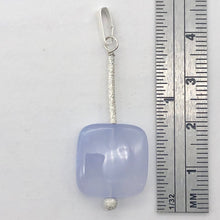 Load image into Gallery viewer, Blue Chalcedony Sterling Silver Drop Pendant | 1 3/4" Long |