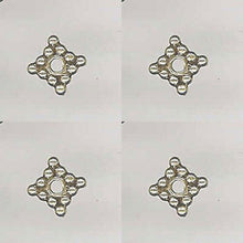 Load image into Gallery viewer, Square 12-Beaded Silver Bali Beads 6x6x1mm 003907 - PremiumBead Primary Image 1