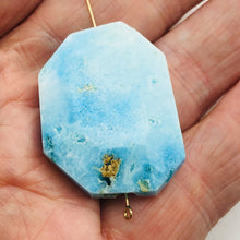 Load image into Gallery viewer, 80cts Druzy Natural Hemimorphite Pendant Bead | Blue | 36x27x9mm | 1 Bead |