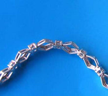 Load image into Gallery viewer, Quiet Sophisticate Silver Cubic 7" Bracelet 10069 - PremiumBead Alternate Image 4