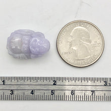 Load image into Gallery viewer, 25cts Hand Carved Buddha Lavender Jade Pendant Bead | 21x14x9mm | Lavender - PremiumBead Alternate Image 5