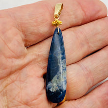 Load image into Gallery viewer, Sodalite 14K Gold Filled Teardrop | 3" Long | Blue/White | 1 Pendant |