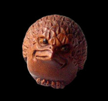 Load image into Gallery viewer, Chirp Carved & Signed Boxwood Baby Bird Ojime/Netsuke Bead
