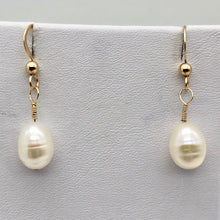 Load image into Gallery viewer, Gorgeous Natural Pearl 14Kgf Earrings - PremiumBead Alternate Image 3