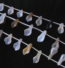 Load image into Gallery viewer, Soothing 1 Carved Grey Chalcedony Flower Beads 10234 - PremiumBead Primary Image 1