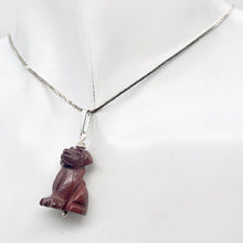 Load image into Gallery viewer, Red Jasper Dog Pendant | Semi Precious Stone Jewelry | Sterling Silver |