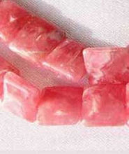 Load image into Gallery viewer, 2 Natural Rhodochrosite 8mm Square Coin Beads - PremiumBead Alternate Image 2