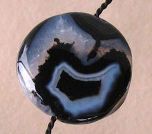 Load image into Gallery viewer, Black & White Sardonyx 25mm Coin Bead Strand 110486 - PremiumBead Alternate Image 5