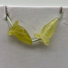Load image into Gallery viewer, 2 Lovely Carved Serpentine Jade Trumpet Flower Beads | 2 Beads | 16x10mm |8921 - PremiumBead Alternate Image 7