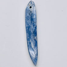 Load image into Gallery viewer, Kyanite 9.9g Spear Pendant Bead | 81x13x4mm | Blue Silver | 1 Bead |