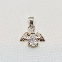 Load image into Gallery viewer, April! Crystal Kid Angel &amp; Sterling Silver Pendant 9925Db - PremiumBead Primary Image 1
