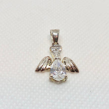 Load image into Gallery viewer, April! Crystal Kid Angel & Sterling Silver Pendant 9925Db - PremiumBead Primary Image 1
