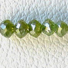 Load image into Gallery viewer, 0.40cts 5 Parrot Green Diamond Faceted Beads 9605U - PremiumBead Primary Image 1