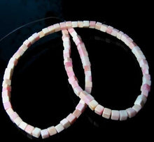 Load image into Gallery viewer, Rare Pink Conch Shell 4mm Cube Bead Strand 109836 - PremiumBead Alternate Image 2