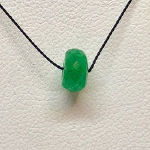 Load image into Gallery viewer, 15cts Natural Emerald 6x3.9mm Faceted Roundel Bead 10715F - PremiumBead Alternate Image 2