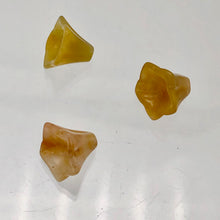 Load image into Gallery viewer, Spring 3 Carved Autumn Jade Bell Flower Beads 009242AJ