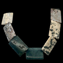 Load image into Gallery viewer, Ocean Jasper 36x24x4mm Amazing Rectangular Bead Strand