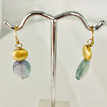 Load image into Gallery viewer, Fluorite 14K Gold Filled Drop/Dangle | 1 1/2" Long | Blue/Purple | 1 Earrings |