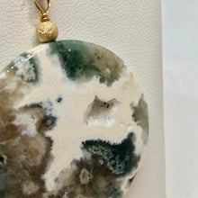 Load image into Gallery viewer, Snowy Forest! Ocean Jasper Druzy & 14Kgf Pendant 510561BG - PremiumBead Alternate Image 2