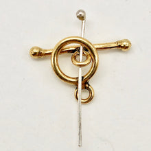 Load image into Gallery viewer, 22Kt Vermeil toggle Clasps! ~1 Set~ 1715 - PremiumBead Alternate Image 5