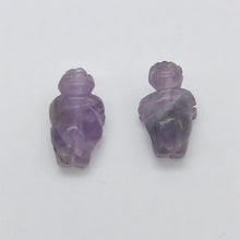 Load image into Gallery viewer, Hand Carved Amethyst Goddess of Willendorf Figurine | 20x9x7mm | Purple - PremiumBead Alternate Image 9