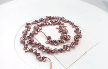 Load and play video in Gallery viewer, Ballerina Pink Keishi FW Pearl Strand | 9x6x3mm | Rose | Keishi | 80+ pearls |