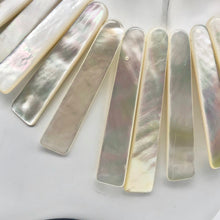 Load image into Gallery viewer, Designer! Mother of Pearl Shell Slab Collar Strand | 21 beads | - PremiumBead Alternate Image 3