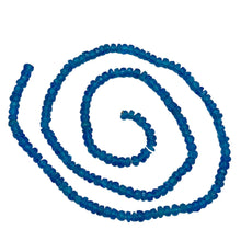 Load image into Gallery viewer, Neon Blue Apatite Faceted Roundel Semi Precious Gemstone Bead Strand