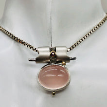 Load image into Gallery viewer, Ruby and Rose QuartzSterling Silver Drop Pendant | 1 1/4" Long | Pink/Red |