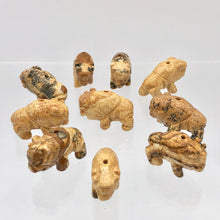Load image into Gallery viewer, 2 Picture Jasper Hand Carved Bison / Buffalo Beads | 22x13x9mm | Brown/Beige - PremiumBead Alternate Image 9