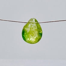 Load image into Gallery viewer, Garnet Grossular Flat Faceted Briolette Pendant Bead | 8x6x4mm(1.4ct) |Green| 1